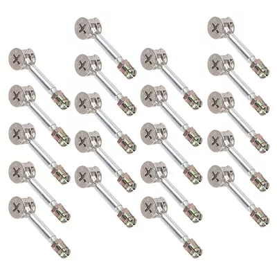  20 Sets Three-in-one Connector Furniture Bolts Locking Muebles Cabinet • £12.15