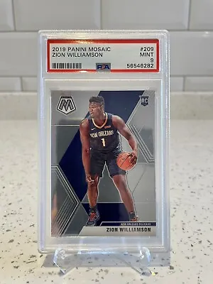 2019-20 Panini Mosaic #209 Zion Williamson Rookie PSA 9 6282 • £8