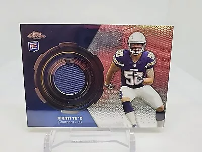 2013 Topps Chrome Manti Te'O RC Jersey Relic #RR-MT San Diego Chargers  • $0.99