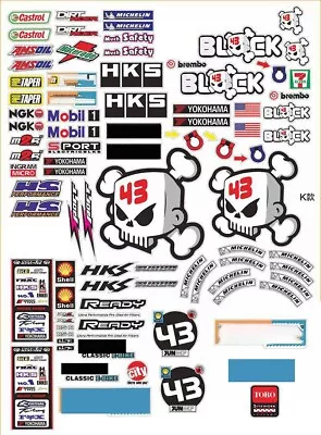 RC Decal Vinyl Stickers 1:10 Scale Livery Set Car Boat Truck 8 Styles To Choose • £8.99