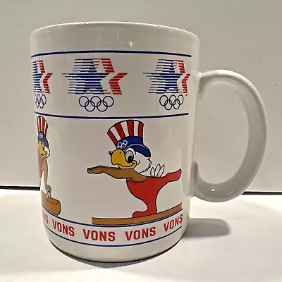 Vintage 1980 Sam The Olympic Eagle Coffee Mug Cup Vons Stars In Motion Papel NEW • $9.99