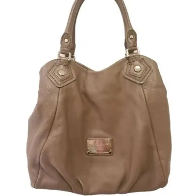 Marc By Marc Jacobs Classic Q Francesca Taupe Pebbled Leather Tote Hobo … • $102