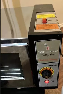 Vintage Toastmasters Chrome Tabletop Stove Continuous Cleaning • $25