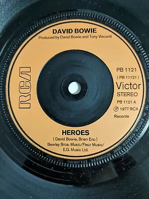 6 X Bowie 7  Vinyl Singles Golden Years Panic Sound & Vision Heroes Etc VG+ • £5