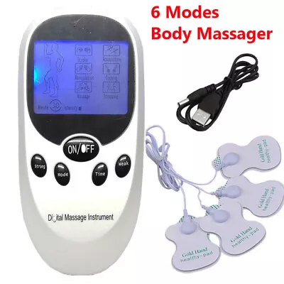 Electrical Massager Tens Machine Unit Back Pain Pulse Muscle Stimulator AU • $16