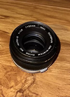 Olympus  Zuiko MC Auto-S 50mm F/1.8 OM Manual Focus Kit Prime Fixed Lens Vintage • $39.99