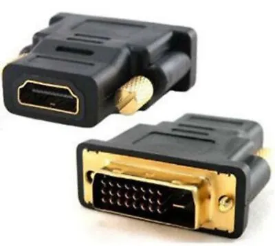 $14.90 • Buy Astrotek DVI-D To HDMI Adapter Converter Male To Female Gold And Black