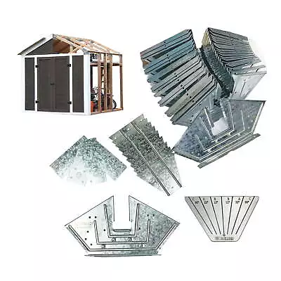 7x8ft Galvanized Steel Storage Shed Garage Barn DIY Framing Kit • $37.99