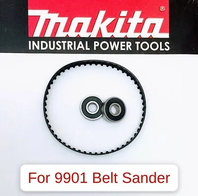 MAKITA 225064-5 OEM Drive BELT With (2) 210005-4 Bearings For 9901 Belt Sander • $29.95