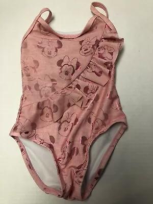 Disney Minnie Mouse Infant Girls Size 2 Pink One Piece Swimsuit • $4.99