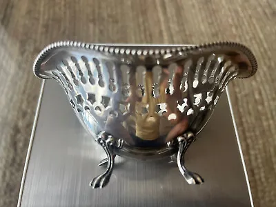 Sterling Silver Nut Or Candy Dish Pierced Basket Form 1900  70 Grams • $125