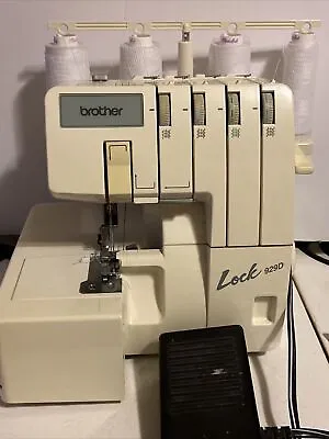 Brother Lock 929D Serger Overlock Sewing Machine TESTED W/ Power And Foot Pedal • $125
