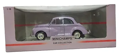 Minichamps 1/18 Scale 150 137001 Morris Minor Million Edition Lilac Diecast Car • £125