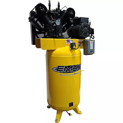 EMAX Industrial 10 HP 2-Stage 80-Gallon Vertical Air Compressor 230 Volt 1 • $3718