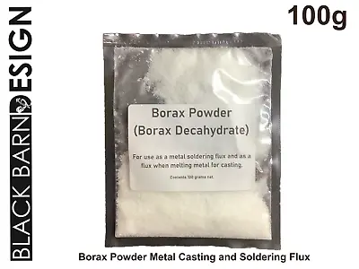 £3.99 • Buy Borax Power Flux For Metal Casting And Soldering Gold Silver Copper Aluminium