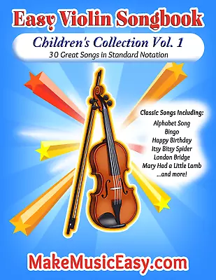 Violin Sheet Music Songbook - Children's Collection Vol. 1 • $3.95