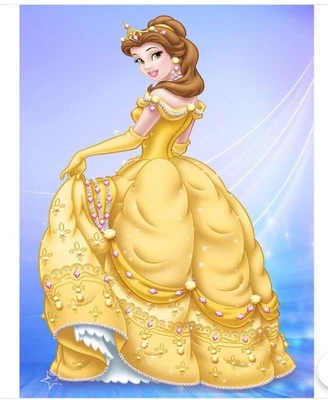 $12.55 • Buy Aus Seller..DIY 5D DIAMOND PAINTING..DISNEY...BELLE...30x40cm  Full Drill