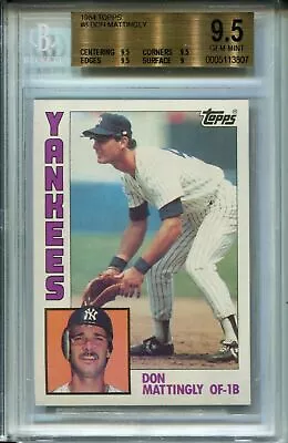 1984 Topps #8 Don Mattingly RC Rookie BGS 9.5 GEM MINT • $899.99