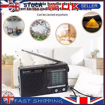 £7.75 • Buy Retro Full Band SW AM FM Emergency Mini Weather Radio Built-in Speaker (Black)