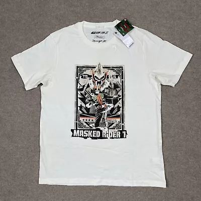 Masked Rider X Dragon 76 T Shirt Mens Size L White Short Sleeve GU Uniqlo Bandai • $24.49