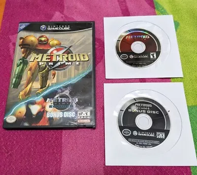 Metroid Prime With Echoes Prime Bonus Disc - Gamecube - CIB - Tested! No Manual! • $18.95