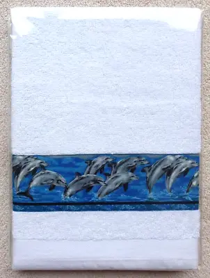 £8.95 • Buy Dolphins, Porpoises, Bottlenose, Sea Marine Mammals, Whale - Handmade Hand Towel
