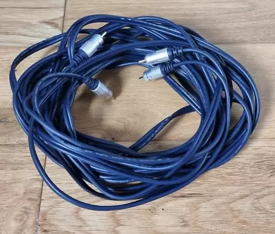 £8.97 • Buy 10m PURE OFC SHIELDED Twin Phono Cable Lead Audio 2 X RCA To 2 X RCA 24K GOLD