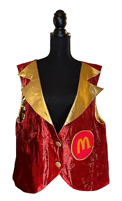 Ronald McDonald Performer Authentic Costume McDonald’s Clown Tinsel Red Vest • $200