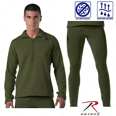 Rothco ECWCS Gen III Mid-Weight Base Layer (Level II) Olive Drab Bottoms Or Tops • $37.99