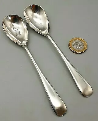 Pair Of Antique Silver Plated EPNS Mappin & Webb Large Mustard Spoons • £6.99