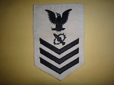 US Navy Petty Officer 1st Class PO1 MISSILE TECHNICIAN Large Chevron • $6.16