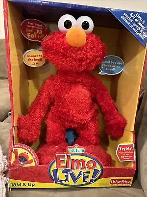 ELMO LIVE! Fisher Price 2008 Sesame Street NIB Unopened (Needs New Battery)  • $100