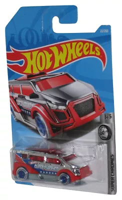 Hot Wheels Speedbox (2017) Red & Silver Super Chromes 3/5 Toy Car 22/250 • $8.98