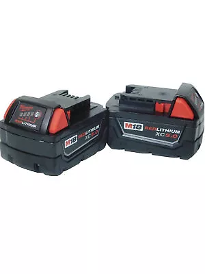 Milwaukee 48-11-1850 M18 XC 5.0 AH 18 Volt Capacity Batteries 2 Pack • $85