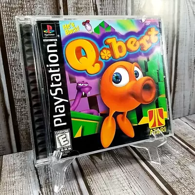 Q*bert (Sony PlayStation 1 1999) PS1 Complete CIB With Manual Black Label Atari • $9.58