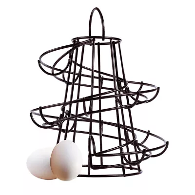 Kitchen Spiral Helter Skelter Holder Stand Rack Storage Holds Up To Eggs • £28.75