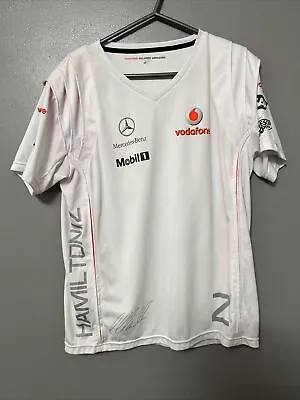 McLaren Mercedes Benz Vodafone F1 Formula 1 Hamilton Racing T-shirt Jersey M • £20