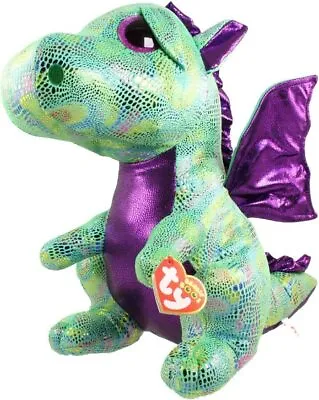 Ty Beanie Boos Large - Cinder Green Dragon Plush • $60
