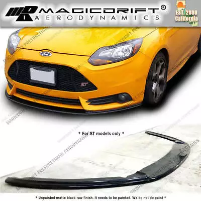 For 13 14 Ford Focus ST Front Bumper Chin Lip Spoiler Splitter Polyurethane MK3 • $139.99