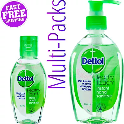 DETTOL Instant Hand Sanitizer Gel Refresh Antibacterial 50ml 200ml Alcohol Pads • $14.99