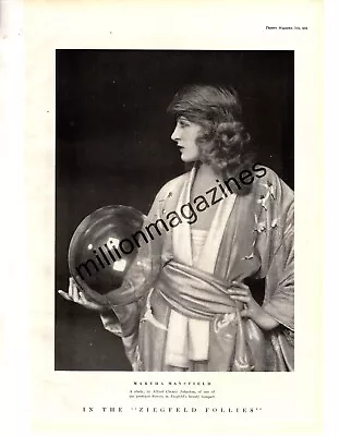 1919 Martha Mansfield Of The Ziegfeld Follies -original Print From Theatre- Rare • $23.20