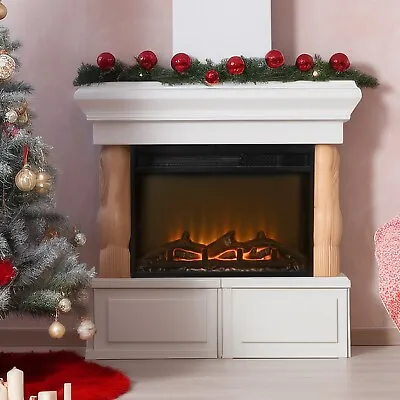 23 Inch Electric Fireplace  Wall Mounted Remote Control LED Flame 1400W Black • $73.99