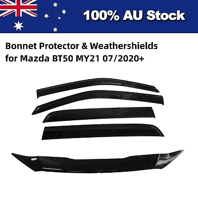 Bonnet Protector & Weather Shields For Mazda BT50 BT-50 TF MY21 07/2020 Onwards • $114.95