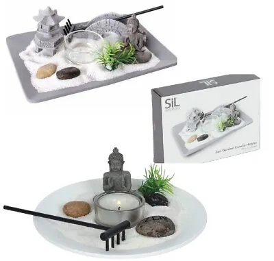 Buddha Zen Garden Tea Light Candle Holder Spiritual Home Decoration Ornament New • £8.95