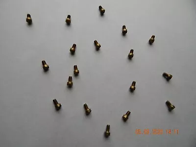 BRASS FILLISTER HEAD SLOTTED MACHINE SCREWS 6/32 X 1/4   15 PCS. NEW • $8.10