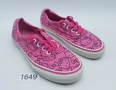 Vans X Sanrio Hello Kitty Low Women's Size 6 Sneakers Pink Black • $39.99