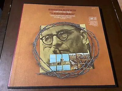 Shostakovich~Symphony No 7~2LP BOX~INSERT~INNERS~Svetlanov~Angel Melodiya Stereo • $31.45