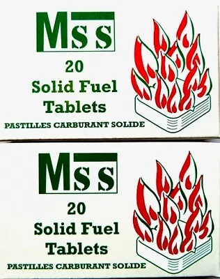 £12.96 • Buy SOLID FUEL TABLETS For MAMOD  ENGINES RECTANGULAR SHAPE 2 BOXES (40 TABLETS)