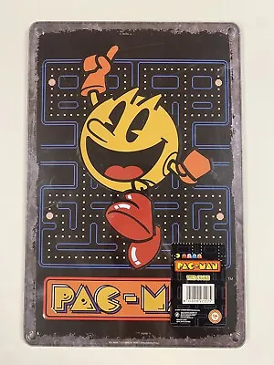 New Pac-Man Tin Sign Arcade Wall Decor 12 X 8 Classic Retro Gift For Arcadest  • $12.99