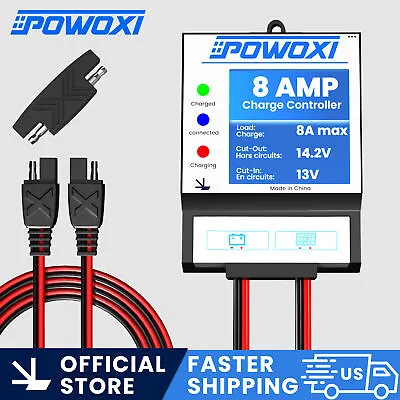 POWOXI Solar Panels Charge Controller 8A Battery Regulator For 12V Solar Charger • $25.99